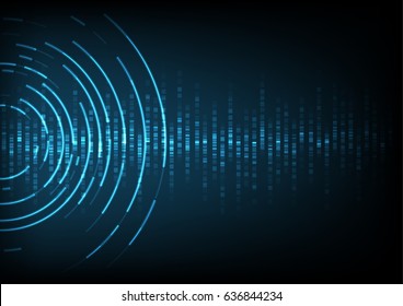 abstract digital sound wave background