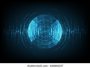 abstract digital sound wave background