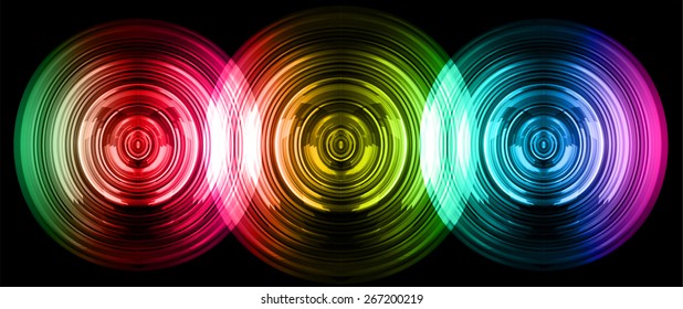 abstract digital sound wave pattern background. red blue green yellow purple brown Light Abstract Technology background for computer graphic website internet and business. circuit. vector