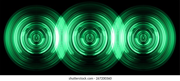 abstract digital sound wave pattern background. dark green Light Abstract Technology background for computer graphic website internet and business. circuit. vector