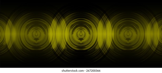 abstract digital sound wave pattern background. yellow Light Abstract Technology background for computer graphic website internet and business. circuit. vector