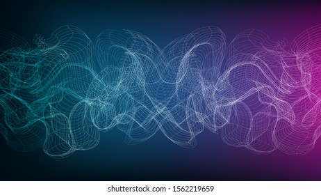 Abstract Digital Sound Wave Technology and equalizer concept,design for music studio and science,Vector Illustration.