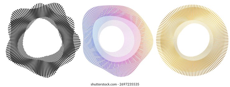 Abstract Digital Swirl Shapes — Halftone Data Flow Pattern, Futuristic Motion, Generative Design Background