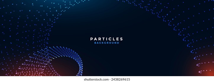 abstract digital tech particle wallpaper for cyber visualization vector