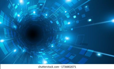 abstract digital tech sci fi tunnel speed movement loading concept design background eps 10 vector