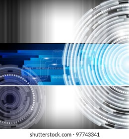 Abstract digital techno background - vector illustration