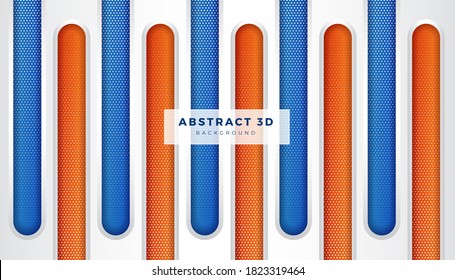 Abstract digital technology 3d capsule shapes background. use for science projects and businesses. modern dots concept with artificial intelligence style vector wallpaper EPS10