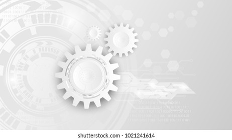 Abstract digital technology background concept with various technology elements ,illustration Vector .
