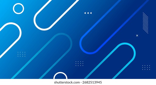 Abstract digital technology background with fast speed connect design, futuristic blue dynamic shapes composition perfect for innovation visuals.