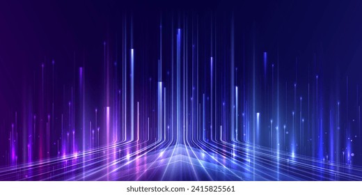 Abstract digital technology background. Modern high-tech innovation future background, Network connection, AI, communication, big data. Pattern for banner, poster, website. Vector eps10.