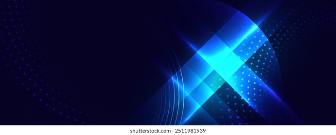 Abstract digital technology background with motion light lines. Vector illustration.