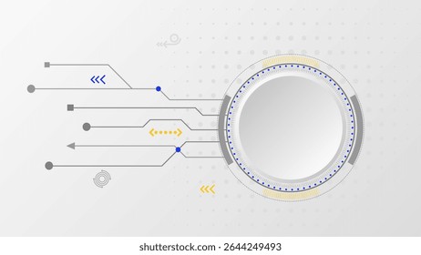 Abstrato digital tecnologia fundo simples e limpo Estilo, Ideal para temas de apresentação de negócios, ilustração vetorial