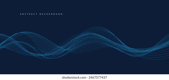 Abstract digital technology blue background. EPS10
