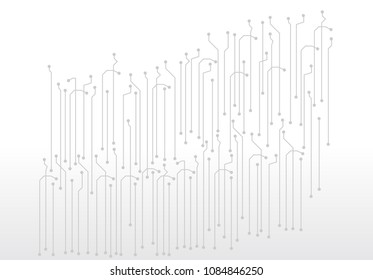 abstract digital technology circuit board vector background.