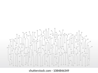 abstract digital technology circuit board vector background.