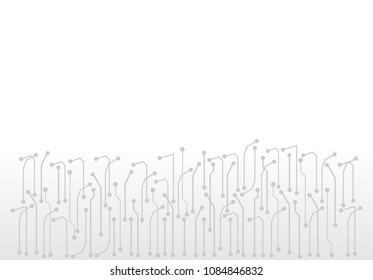 abstract digital technology circuit board vector background.