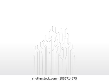 abstract digital technology circuit board vector background.