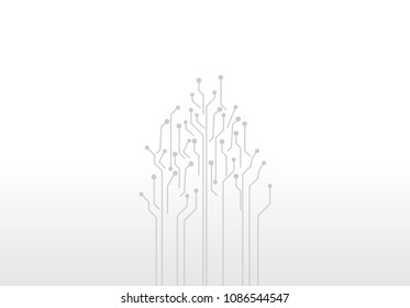 abstract digital technology circuit board vector background