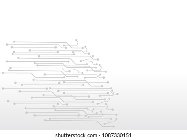 abstract digital technology circuit board vector background.