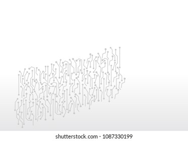 abstract digital technology circuit board vector background.
