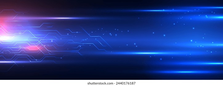 Abstract digital technology circuit board background. Technology electronic illustration communication data. Artificial Intelligence. Ai big data. Hi-tech digital data. Internet network. Vector EPS10