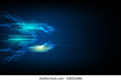 abstract digital technology circuit loading design concept background