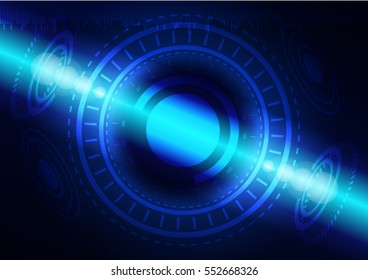 Abstract digital technology color background or futuristic interface. Vector Illustration