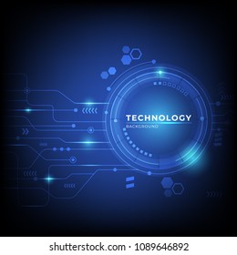 Abstract digital technology communication concept background with modern style. vector illustration.