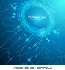 Abstract digital technology communication concept background with modern style. vector illustration.