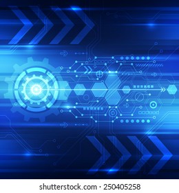Abstract digital technology concept background, vector illustration