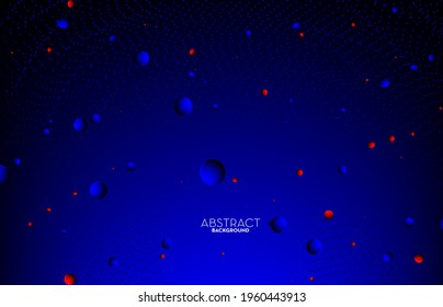 Abstract digital technology concept, flowing line, smooth particle wave, big data techno, design concept background and wallpaper, vector eps
