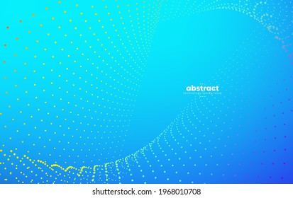 Abstract digital technology concept, flowing line, smooth particle wave, big data techno, design concept background and wallpaper, vector eps
