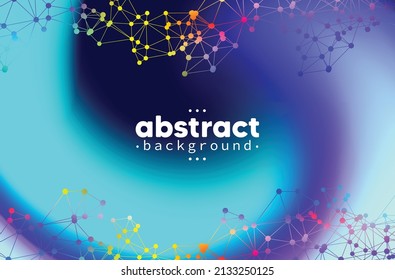 Abstract digital technology concept, flowing line, smooth particle wave, big data techno, design concept background and wallpaper, vector eps
