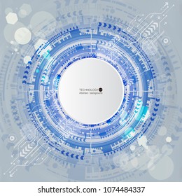 Abstract digital technology concept. High tech computer innovation. Vector illustration.