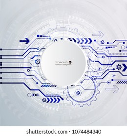 Abstract digital technology concept. High tech computer innovation. Vector illustration.