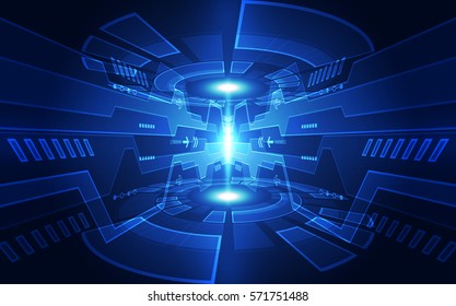 Abstract digital technology concept. vector background