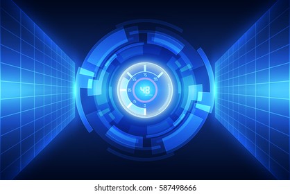 Abstract digital technology concept. vector background