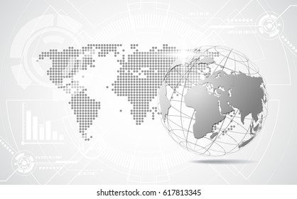 Abstract digital technology concept. vector background