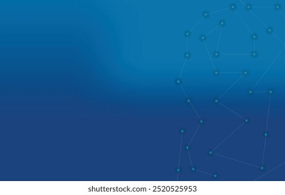 Tecnología digital Abstractas y conexión Vector de ilustración de fondo azul