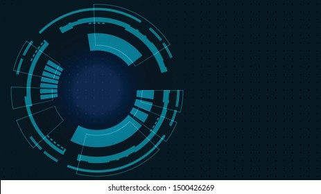 Abstract Digital Technology Cycle background.Business growth transformation to digital and Successful financial technology.