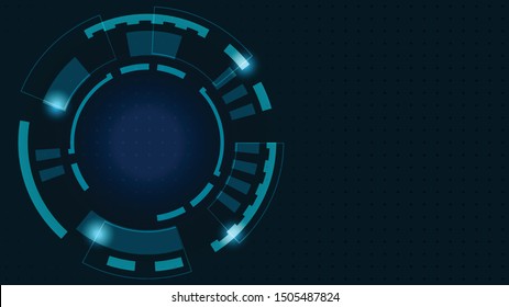 Abstract Digital Technology Cycle background.Business growth transformation to digital and Successful financial technology.