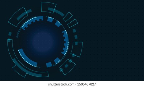 Abstract Digital Technology Cycle background.Business growth transformation to digital and Successful financial technology.