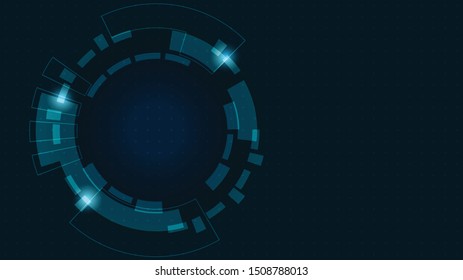 Abstract Digital Technology Cycle background.Business growth transformation to digital and Successful financial technology.