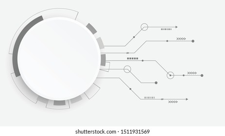 Abstract Digital Technology Cycle background.Business growth transformation to digital and Successful financial technology.