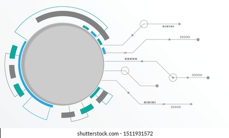 Abstract Digital Technology Cycle background.Business growth transformation to digital and Successful financial technology.