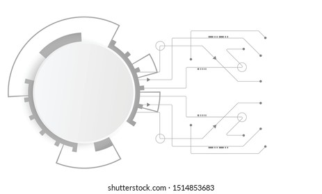 Abstract Digital Technology Cycle background.Business growth transformation to digital and Successful financial technology.