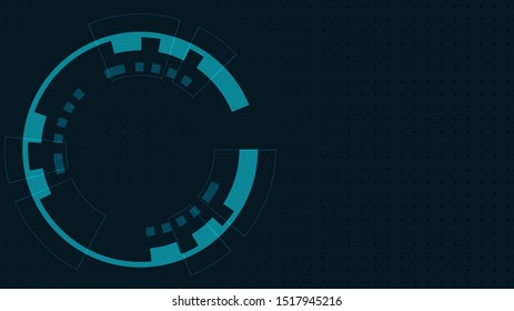 Abstract Digital Technology Cycle background.Business growth transformation to digital and Successful financial technology.