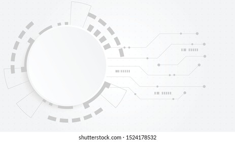 Abstract Digital Technology Cycle background.Business growth transformation to digital and Successful financial technology.