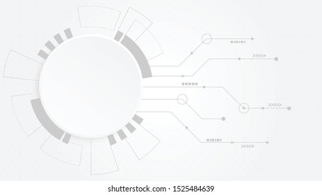 Abstract Digital Technology Cycle background.Business growth transformation to digital and Successful financial technology.