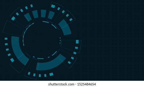 Abstract Digital Technology Cycle background.Business growth transformation to digital and Successful financial technology.